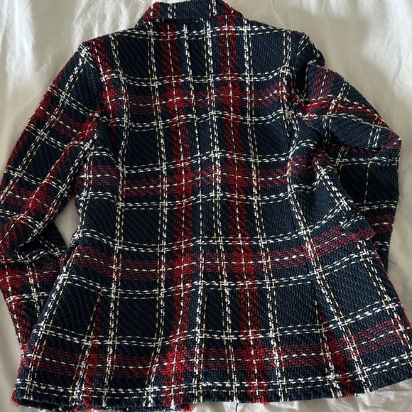 Plaid Double-Breasted Coat - Picture 4 of 4